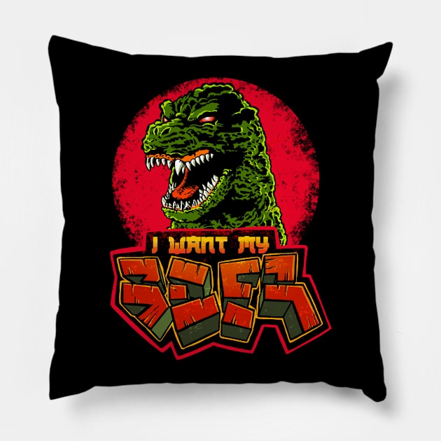 Give me beer! Pillow by BrokenSpirit