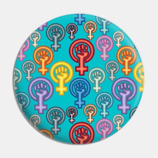 Feminist Symbol All Over Print Pin