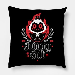 Join My Cult Aesthetic Pillow