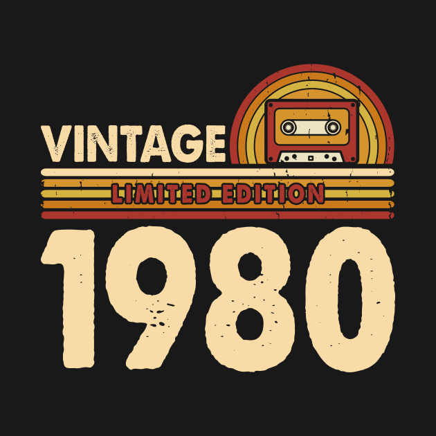 Vintage Limited Edition 1980 T shirt For Women by Pretr=ty