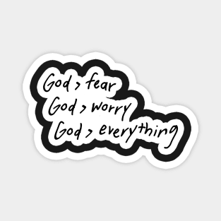 God over everything! Magnet