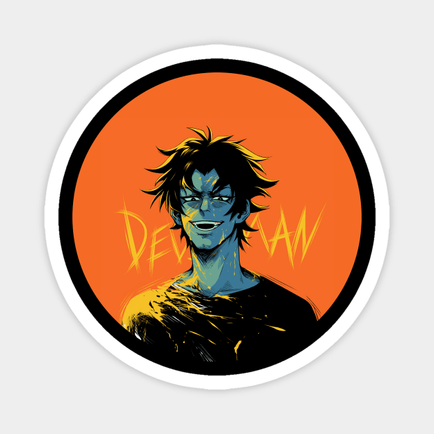 devilman crybaby Magnet by sandangmurah