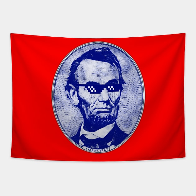 Emancipate Like a Thug - Independence Colors Tapestry by ChrisOConnell