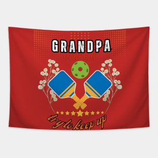 Pickle Ball Grandpa Sweatshirt, fear dark Tapestry