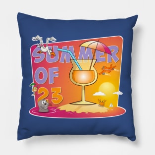 The summer of 2023 illustration Pillow