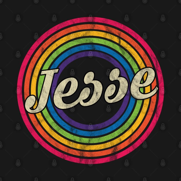 Jesse - Retro Rainbow Faded-Style by MaydenArt