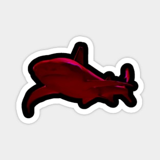 Shark Dark Red Magnet