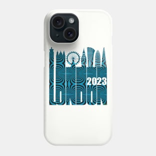 London Skyline 2023 - Optical Wormhole Phone Case