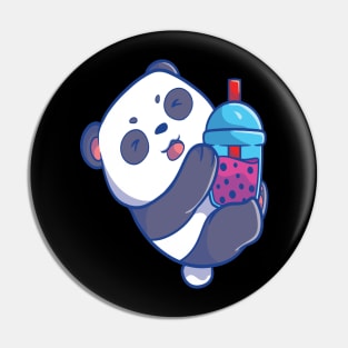 Kawaii Cute Anime Panda Otaku Japanese Bubble Boba Tea Gifts Pin