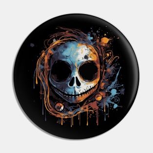 Game over skeleton Pin