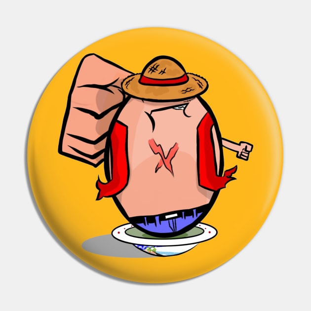 Lucky Egg Wannabe Gear 3 Straw Hat Boy Pin by Art_Ricksa