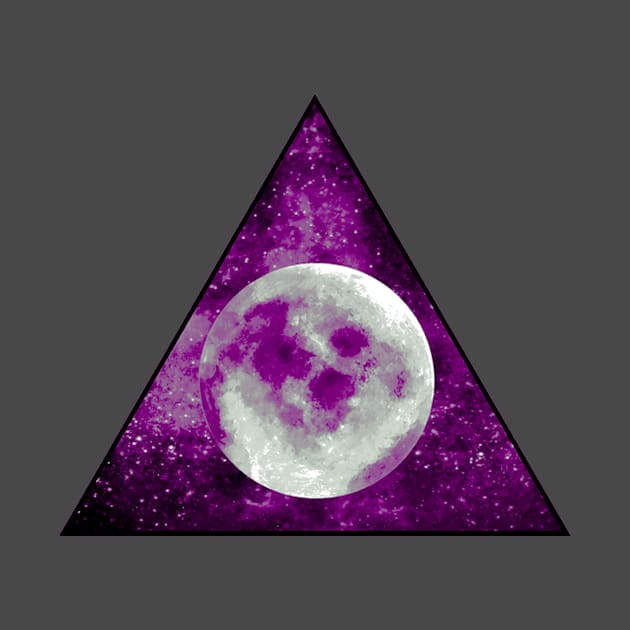 Ace Pride Moon Galaxy Triangle by VernenInk