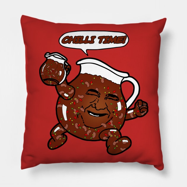 Kevin's World Famous Chilli, Oh-Yeah! Pillow by Harley Warren