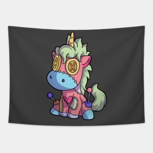 Pastel Goth Kawaii Unicorn Anime Creepy Cute Voodoo Doll Tapestry