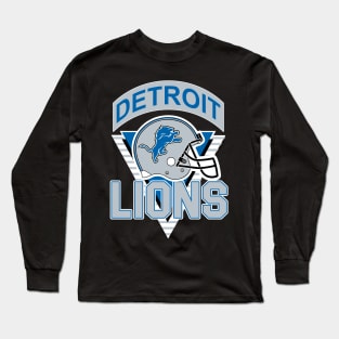 Detroit Lions Women's Long Sleeve T-shirt - Vintage Detroit Collection