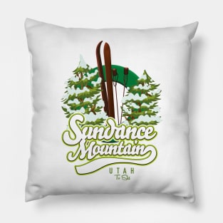 Sundance Mountain Utah Ski logo Pillow