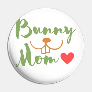 Bunny Mom with a little heart Pin