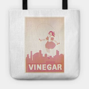 Skipping Girl Vinegar Vintage Screen Print Tote