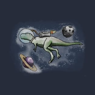 A Space Dinosaur - Colour T-Shirt