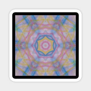 P22C, Abstract Geometric Colorful Unique Original Zen Contemporary Art Magnet