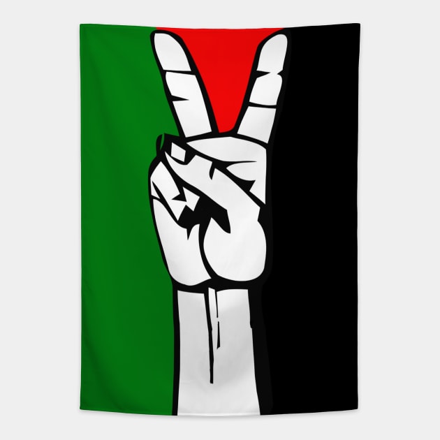 Palestinian Peace Flag Tapestry by Tainted