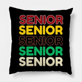 senior 2024 vintage retro style class of 2024 graduation Pillow