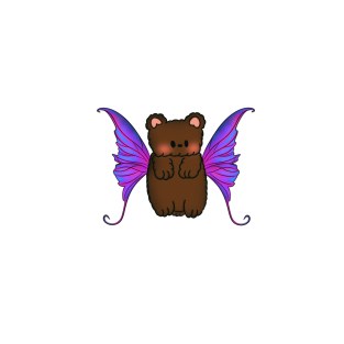 Fairy Bear Purple/Pink Wings T-Shirt