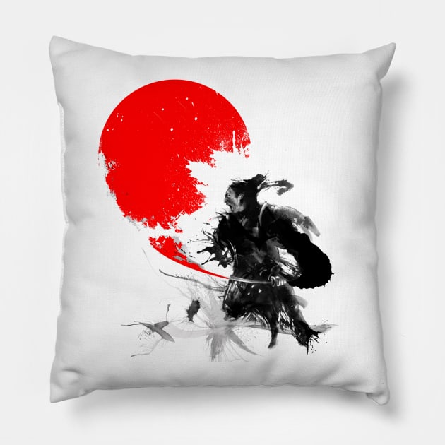 Japanese Samurai Pillow by vivalarevolucio