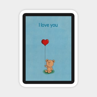 The Bear with the Big Heart - love Magnet