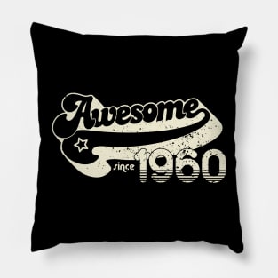 60th birthday gifts for men and women 1960 gift 60 years old Pillow