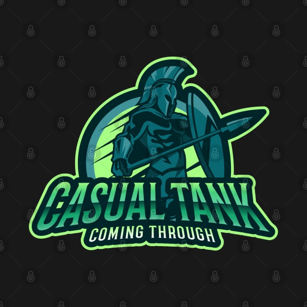 MMORPG Player Casual Tank Coming Through Spartan by NivousArts