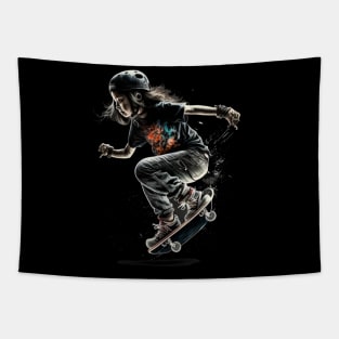 skater girl clothes aesthetic egirl skating Tapestry