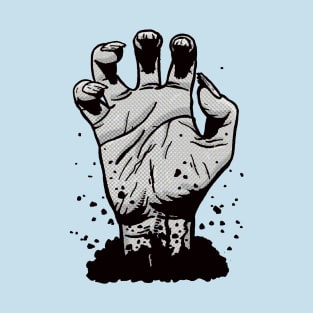 Zombie hand out of ground T-Shirt