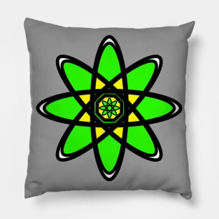 Jamaican Colors Atom - Jamaican Flower Pillow