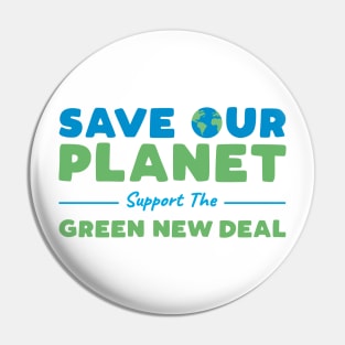 Climate Change - Support the Green New Deal Pin