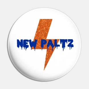 New Paltz Glitter Lightning Pin