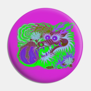 Neon Dragon With 4 Elements Variant 23 Pin