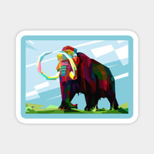 Elephant Pop Art Wpap Magnet