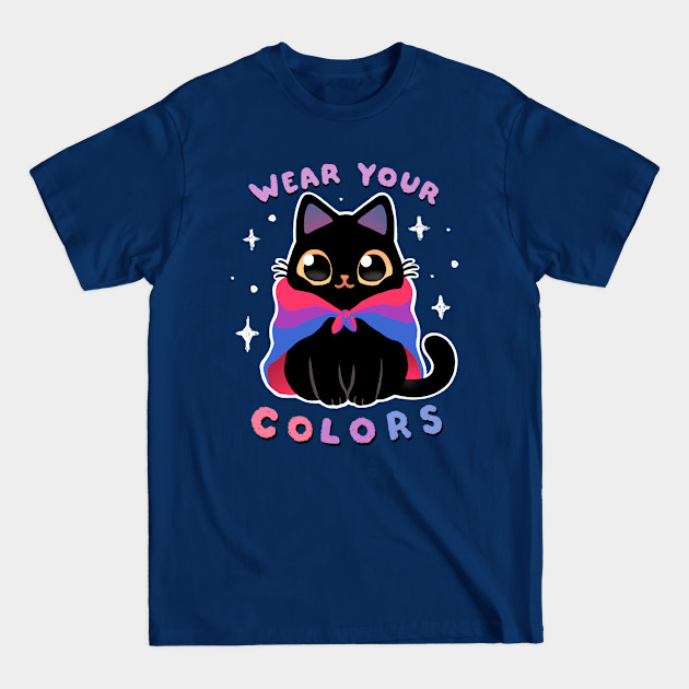 Bisexual LGBT Pride Cat - Kawaii Rainbow Kitty - Wear your colors - Bisexual - T-Shirt