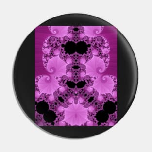 Fabulous Fractals  |  Rorschachs Elephants - Fuchsia Pin