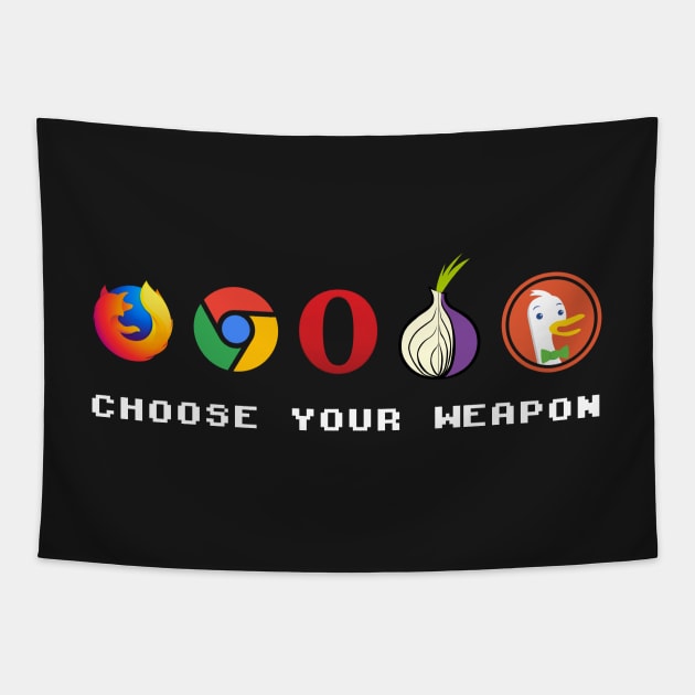 Ultimate weapon for Nerd & Geek's browser of your choice Tapestry by Quentin1984