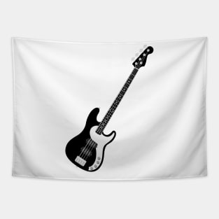 Black Bass Guitar Tapestry