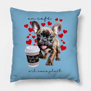 Un Cafe s'il vous plait Pillow