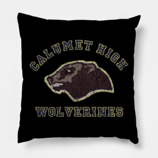 Calumet High Wolverines Red Dawn Pillow