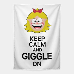 Keep calm and giggle on Tapestry