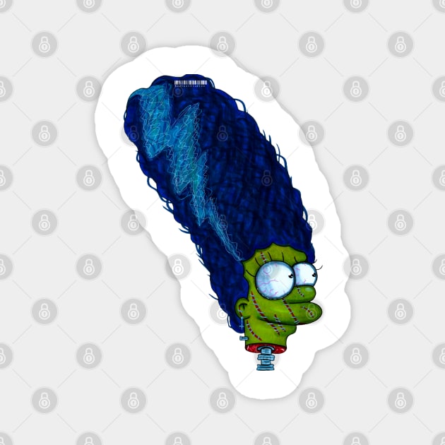 Bride of Homer Magnet by Zenpaistudios