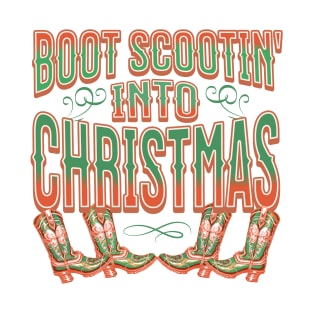 Boot Scootin' into Christmas T-Shirt