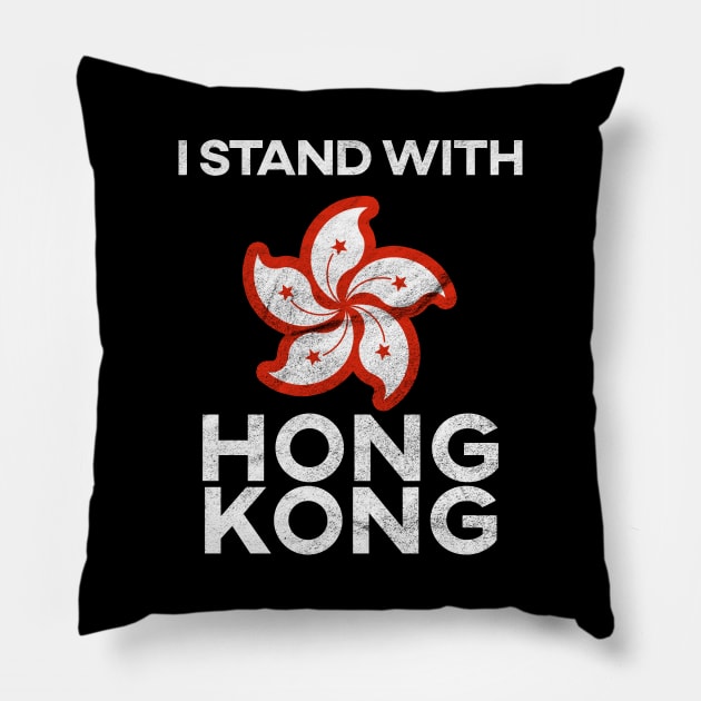 I Stand With Hong Kong Pillow by giovanniiiii