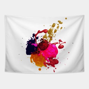 Coloful Splash Paint Tapestry