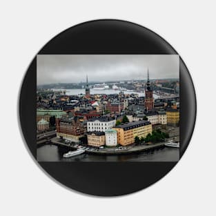 Rainy Stockholm Pin